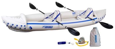Sea Eagle 3 Person Inflatable Portable Sport Kayak Canoe w / Paddles